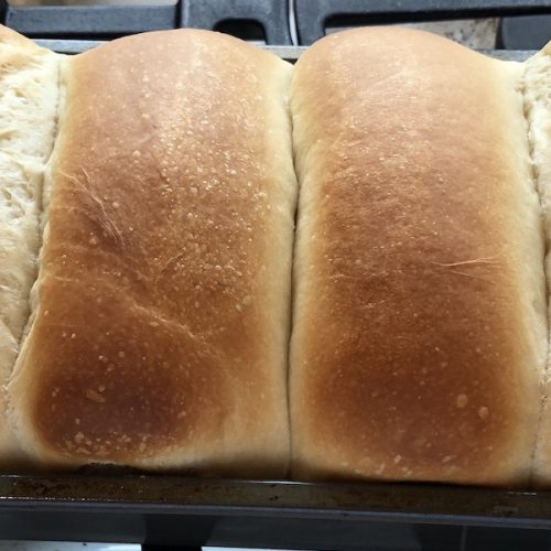 vegan milk bread in bread pan