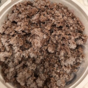 frozen ground beef in container frozen ground beef in container