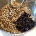 Add nuts & dried cranberries.